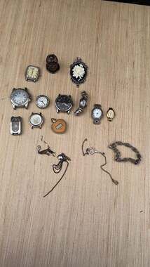 Vintage Mixed Jewelry and Watch Lot for Parts and Repair - 15 Pieces